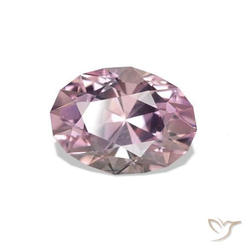 Saphir Rose naturelle ovale, 1.13 ct, VVS