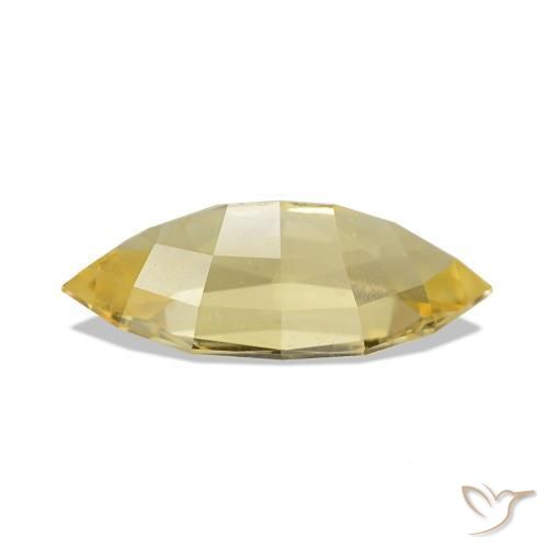 Saphir Jaune moyen naturelle Marquise, 1.37 ct, VS