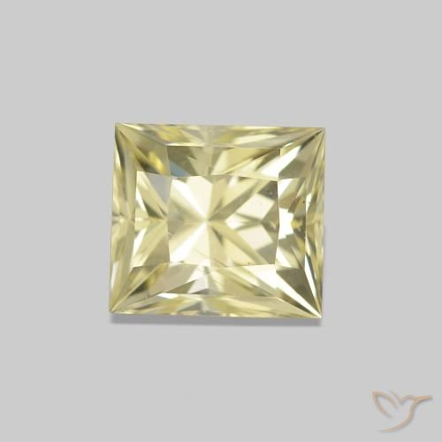 1.28ct Jaune clair Saphir, Baquette, VVS-VS