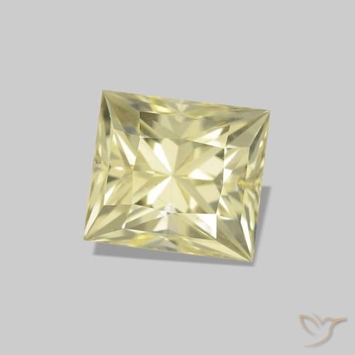 Saphir Jaune clair naturelle Baquette, 1.28 ct, VVS-VS