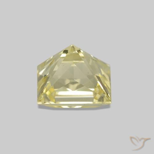 Saphir Jaune clair naturelle Baquette, 1.28 ct, VVS-VS