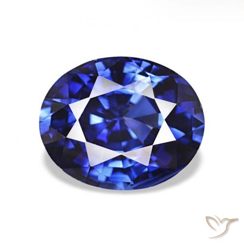 Saphir Bleu royal naturelle ovale, 2.02 ct, VVS