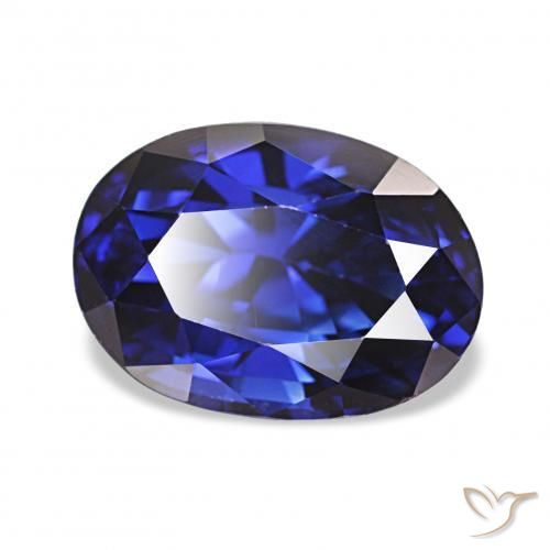 Saphir Bleu royal naturelle ovale, 2.14 ct, VVS