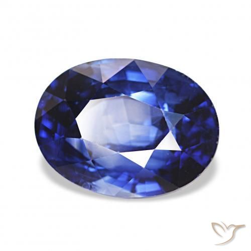 Saphir Bleu royal naturelle ovale, 2.03 ct, VVS