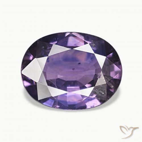 Saphir Violet foncé naturelle ovale, 2.33 ct, VS