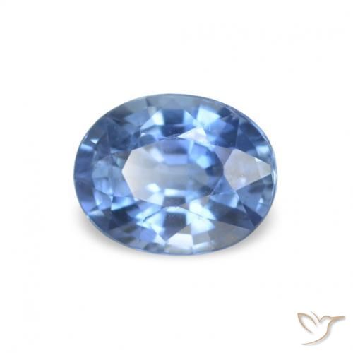 Saphir Bleu marine naturelle Coupe ovale, 0.36 ct, VVS-VS