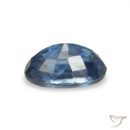 Saphir Bleu marine naturelle Coupe ovale, 0.33 ct, VVS-VS