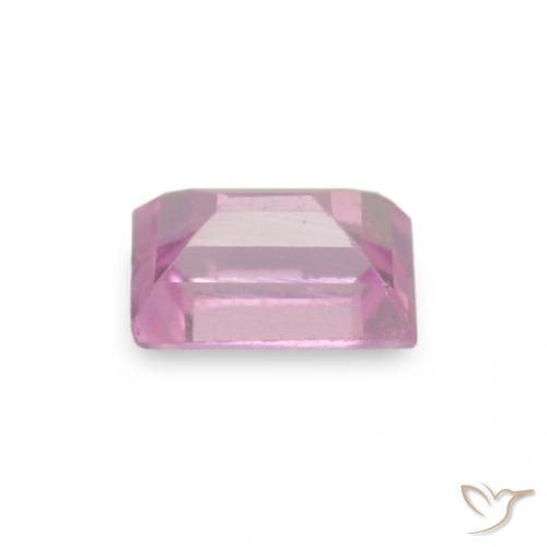 Saphir rose naturelle baguette, 0,11 ct, VVS-VS