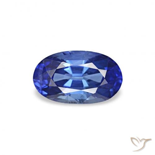 Saphir Bleu royal naturelle ovale, 0.35 ct, VVS-VS