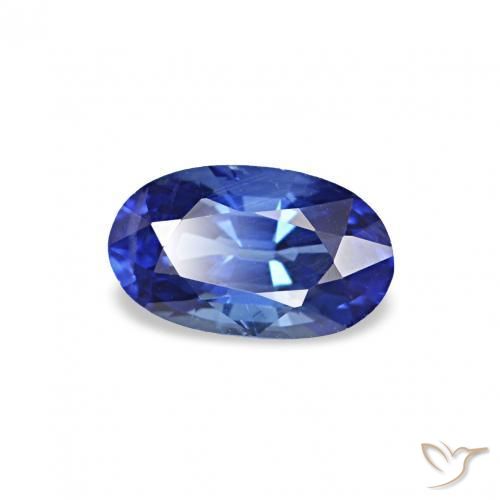 Saphir Bleu royal naturelle ovale, 0.35 ct, VVS-VS