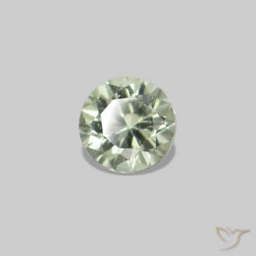 Achetez naturel 2.27ct Vert très clair Saphir gems, Coupe roude, En provenance Tanzanie chez GemSelect. En stock, livraison internationale!