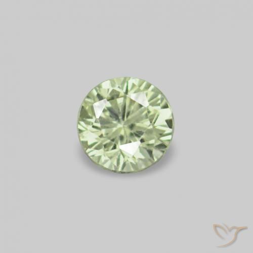 Shop natural 2.26ct Vert très clair Saphir gems, Tour, from Tanzanie at GemSelect. In stock, global shipping!