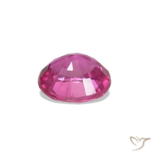 Saphir Rose foncé naturelle Coupe ovale, 0.62 ct, VS