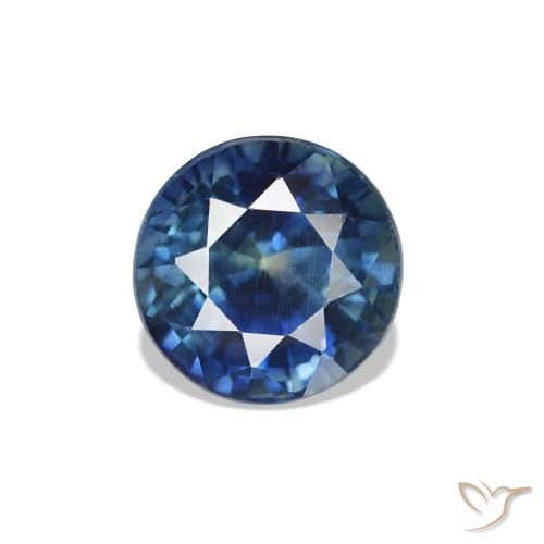 Saphir Bleu marine naturelle Coupe roude, 1.32 ct, VVS-VS