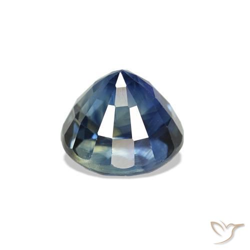 Saphir Bleu marine naturelle Coupe roude, 1.32 ct, VVS-VS