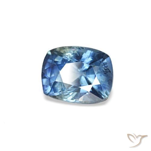 Saphir Bleu foncé naturelle Coupe coussin, 0.35 ct, VS