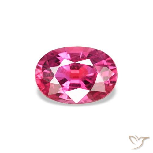 Saphir Magenta profond naturelle Coupe ovale, 0.58 ct, VS