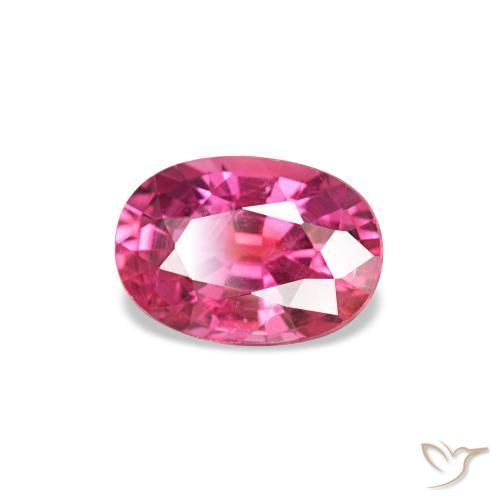 Saphir Magenta profond naturelle Coupe ovale, 0.58 ct, VS