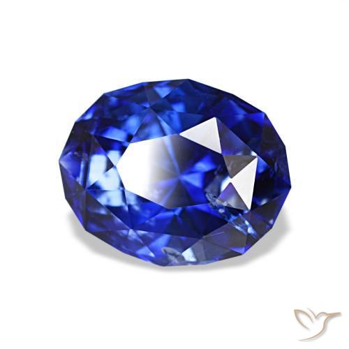 Saphir Bleu royal naturelle Coupe ovale, 1.78 ct, VS
