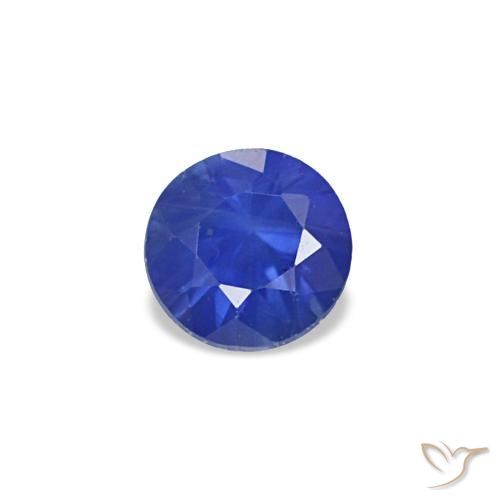Shop natural 5.45ct Bleu marine Saphir gems, Coupe roude, from Madagascar at GemSelect. In stock, global shipping!