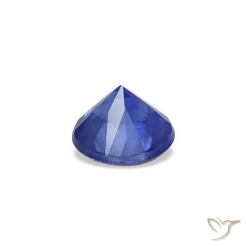 Shop natural 5.45ct Bleu marine Saphir gems, Coupe roude, from Madagascar at GemSelect. In stock, global shipping!