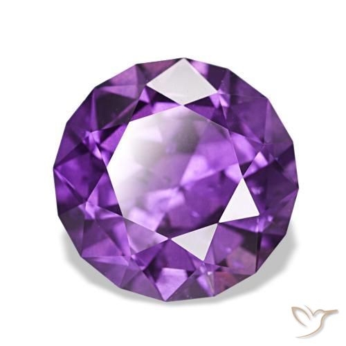 Saphir violet naturelle coupe roude, 3,81 ct, VS