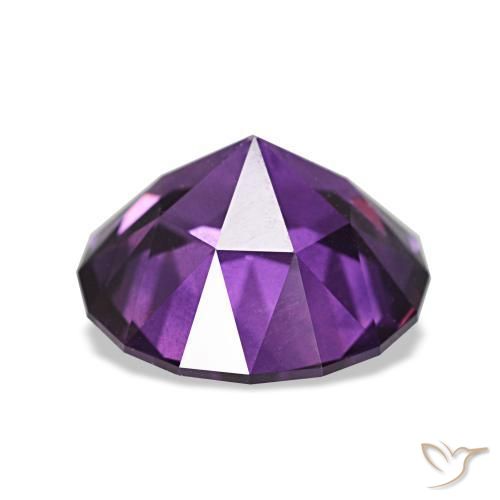 Saphir violet naturelle coupe roude, 3,81 ct, VS