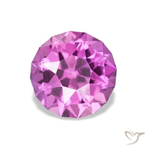Saphir pourpre naturelle coupe roude, 1,46 ct, VS
