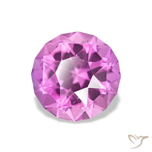 Saphir pourpre naturelle coupe roude, 1,46 ct, VS