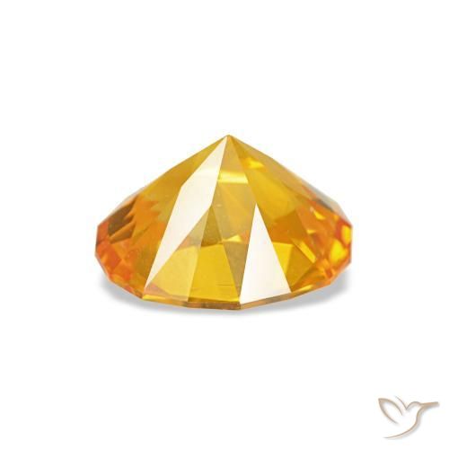 Saphir doré naturelle coupe ovale, 0,92 ct, VVS