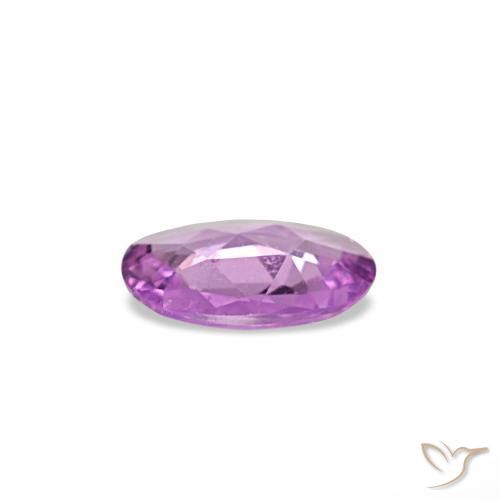 Saphir violet naturelle coupe ovale, 0,29 ct, VS
