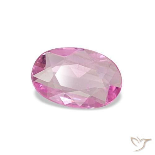 Saphir rose naturelle coupe ovale, 0,30 ct, VS