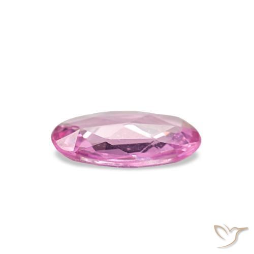 Saphir rose naturelle coupe ovale, 0,30 ct, VS