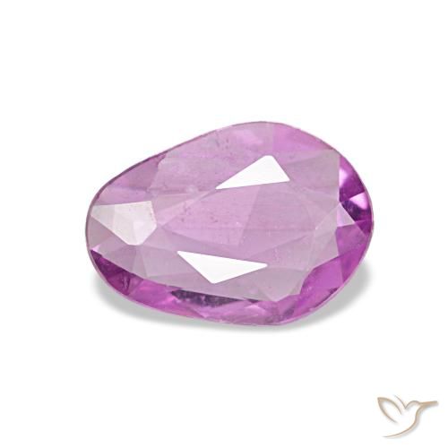 Saphir pourpre naturelle forme fantaisie, 0,51 ct, VVS-VS