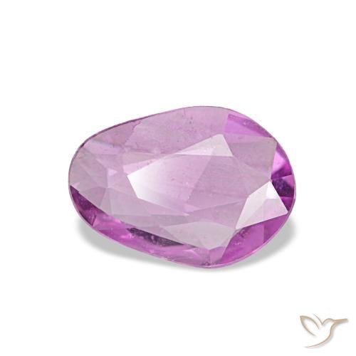 Saphir pourpre naturelle forme fantaisie, 0,51 ct, VVS-VS