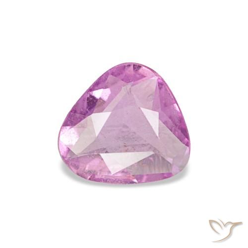 Saphir pourpre naturelle trillion, 0,40 ct, VVS-VS