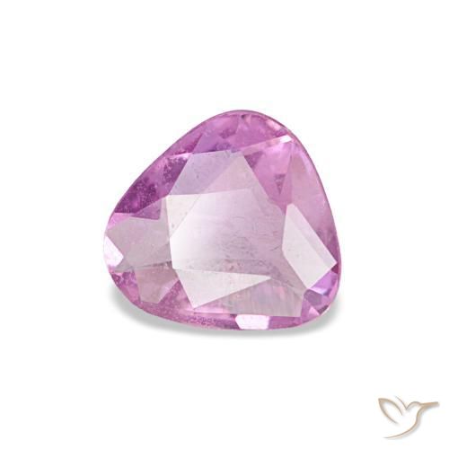Saphir pourpre naturelle trillion, 0,40 ct, VVS-VS