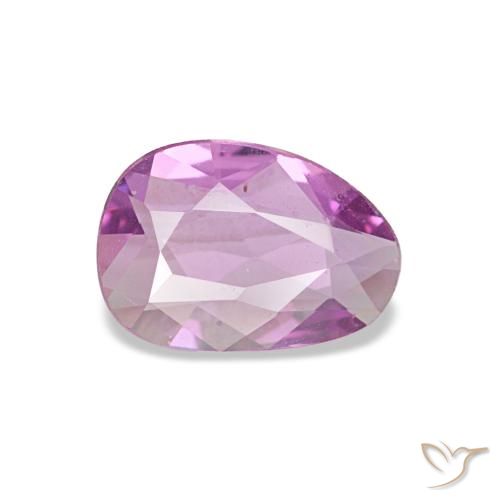 Saphir pourpre naturelle forme fantaisie, 0,44 ct, VVS-VS