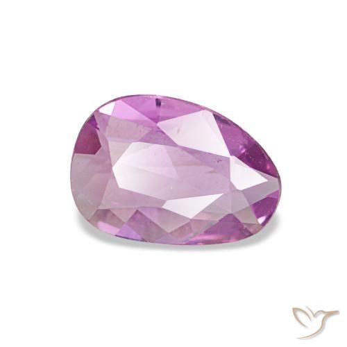 Saphir pourpre naturelle forme fantaisie, 0,44 ct, VVS-VS