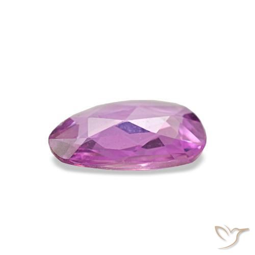 Saphir pourpre naturelle forme fantaisie, 0,44 ct, VVS-VS