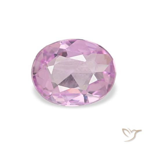 Saphir rose naturelle coupe ovale, 0,51 ct, VVS