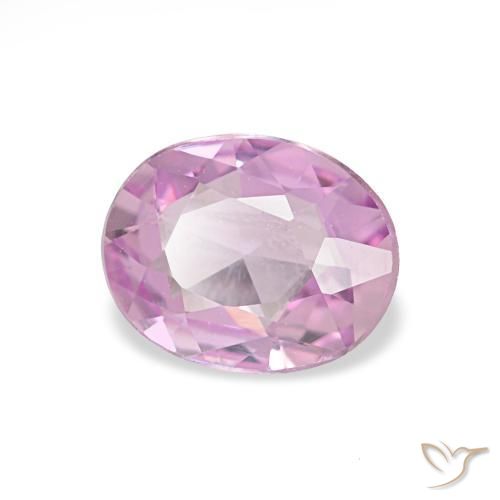 Saphir rose naturelle coupe ovale, 0,51 ct, VVS