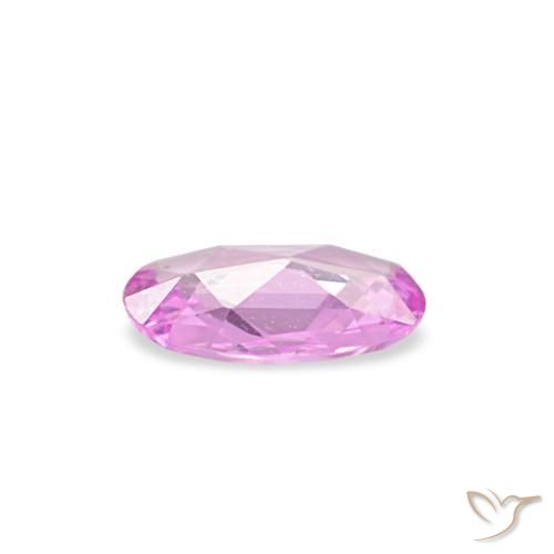 Saphir pourpre naturelle coupe ovale, 0,21 ct, VVS