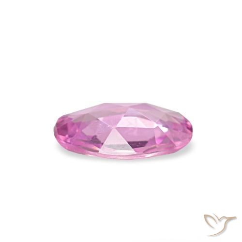 Saphir rose naturelle coupe ovale, 0,40 ct, VVS