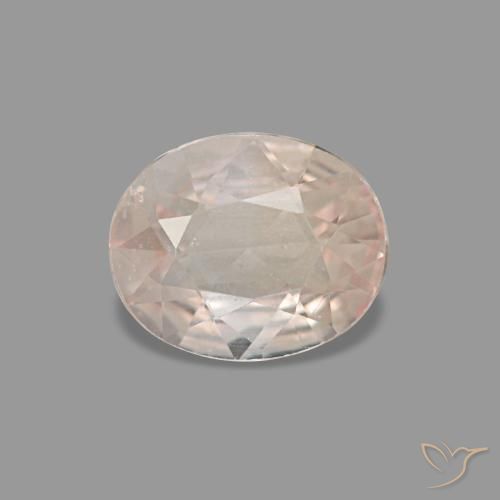 Saphir rose naturelle coupe ovale, 0,59 ct, VS