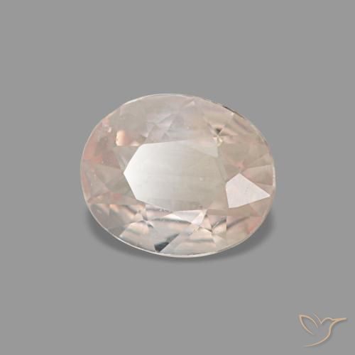 Saphir rose naturelle coupe ovale, 0,59 ct, VS