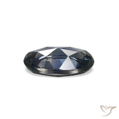 Saphir bleue naturelle coupe ovale, 0,49 ct, VS
