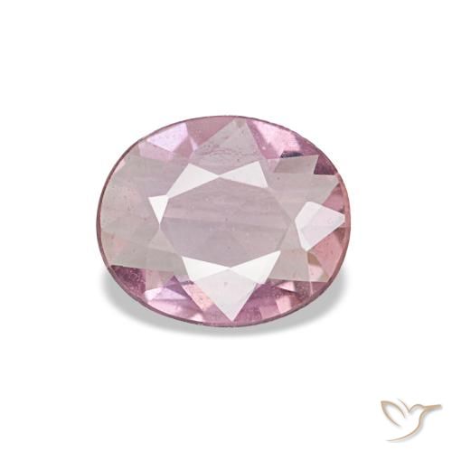 Saphir rose naturelle coupe ovale, 0,44 ct, VS