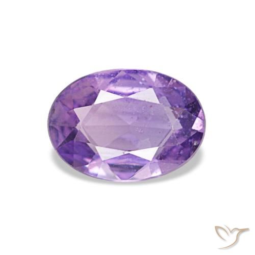 Saphir violet de 0,75 ct, ovale, VS