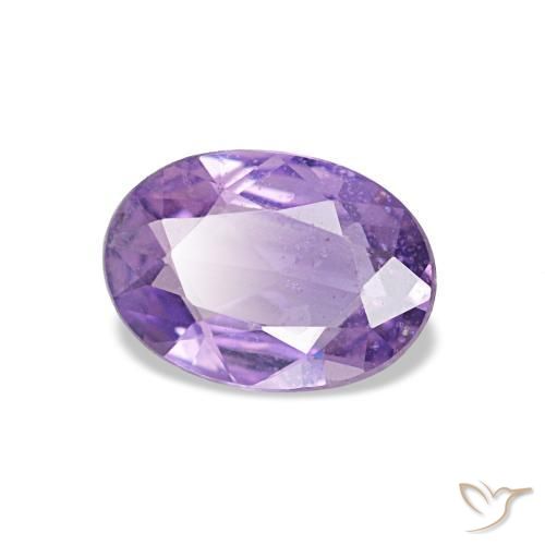 Saphir violet naturelle coupe ovale, 0,75 ct, VS